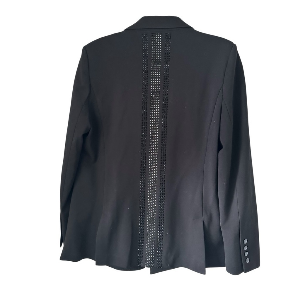 Central Park West Women's Black Blazer Single-Button Size M